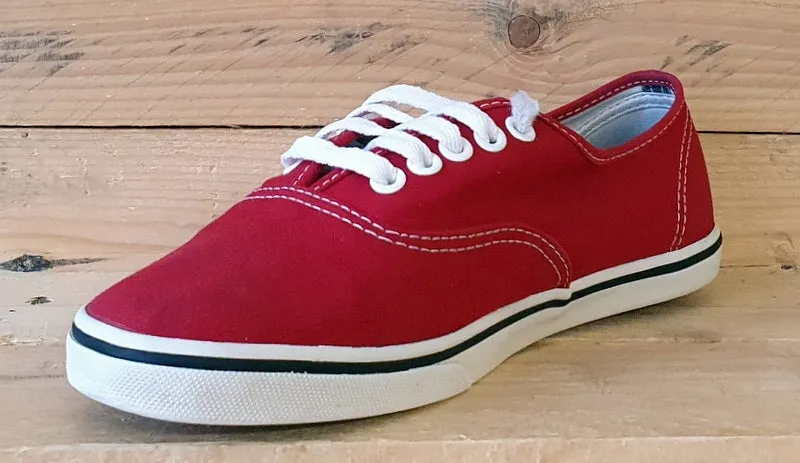 Vans Old Skool Low Canvas Trainers UK5.5/US7.5/EU38.5 T375 Red/White/Gum