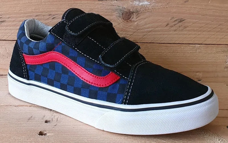 Vans Original Low Suede/Canvas Trainers UK4/US5/EU36.5 721454 Black/Red/Blue