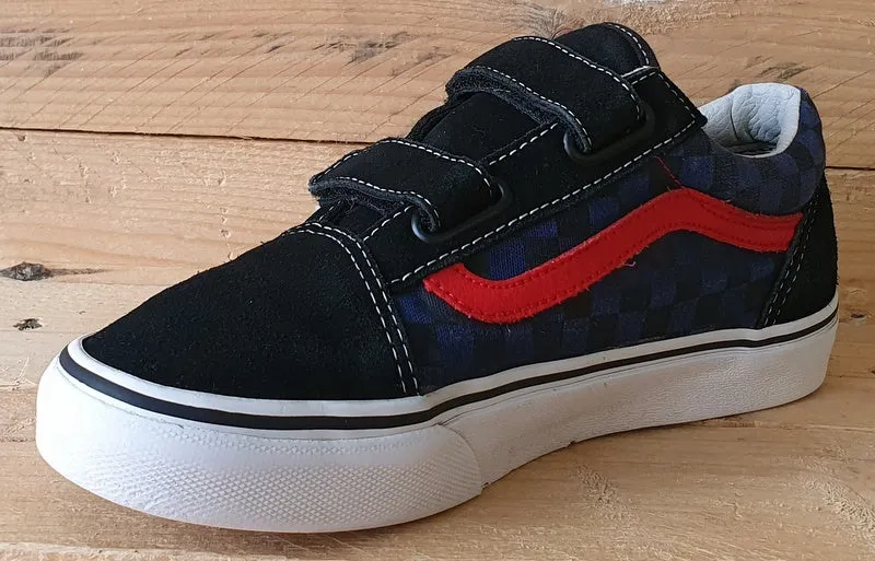 Vans Original Low Suede/Canvas Trainers UK4/US5/EU36.5 721454 Black/Red/Blue