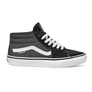 Vans Skate Grosso Mid Skateboard Shoe - Black/White/Emo Leather